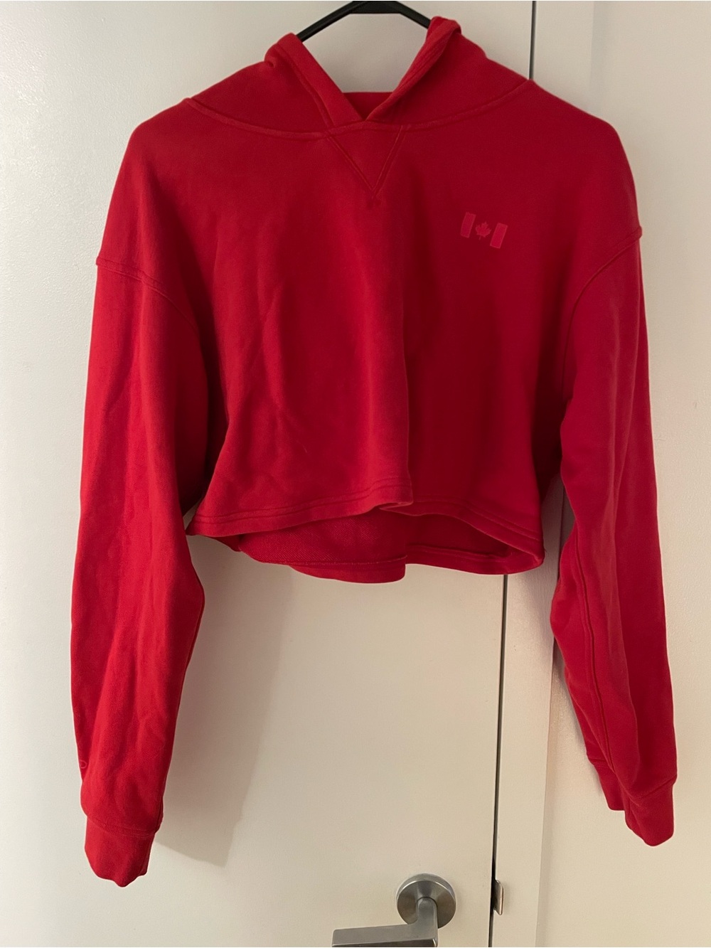 Lululemon Red Cropped Hoodie Women’s Top
